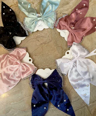 1-pc-big-floral-silk-hair-bow-women-girls-ribbon-tie-embellished-hair-accessory-khareedo-pakistan