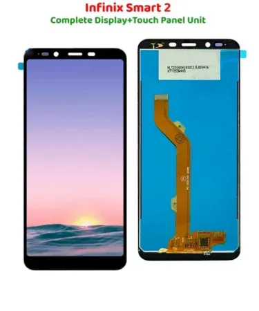 Infinix Smart 2 display panel replacement, original LCD digitizer screen, mobile phone repair part with tools, Khareedo Pakistan