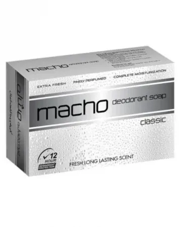 Macho Dadocrant Classic Deodorant Soap for 12-hour freshness, moisturization, and long-lasting scent with Khareedo's Check on Delivery.