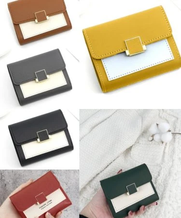 FOREVER YOUNG Style Wallet for Ladies in vibrant colors like Red, Black, Green, Sky Blue. High-quality women's wallet with multiple card slots and cash space from Khareedo & Kharedo Pakistan.