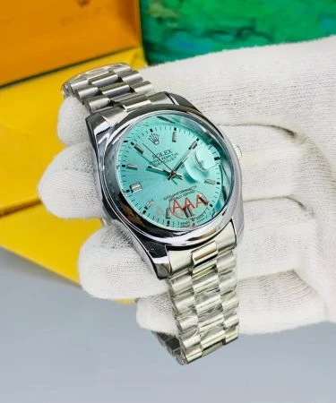 Rolex Date Just luxury watch replica Pakistan, new arrival Rolex with master lock and date working function, premium finish men's watch in attractive colors, Khareedo Pakistan check on delivery service