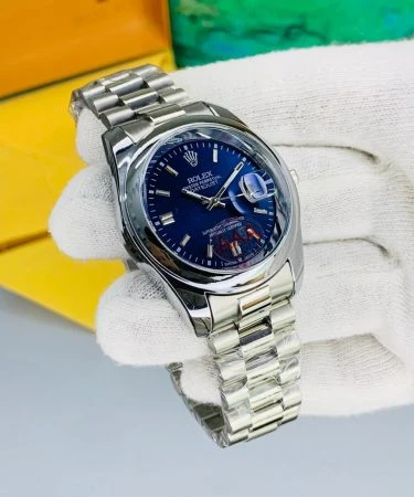 Rolex Date Just luxury watch replica Pakistan, new arrival Rolex with master lock and date working function, premium finish men's watch in attractive colors, Khareedo Pakistan check on delivery service