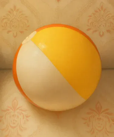 Multi-color Vintage Inflatable Beach Ball – Rare Collectible Edition (Classic PVC Toy) showcasing its authentic vintage design and durable plastic material, perfect for display and play in Pakistan.