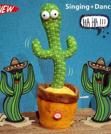 Interactive Dancing & Singing Cactus Toy with Recording for Kids - Mimicking and Musical Fun