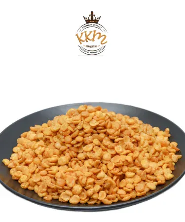 KKM Channa Daal Crunchy Snack pack, golden fried chickpea lentils, spicy namkeen, ready-to-eat desi snack, 200g