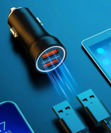 Fast Car Charger QC 4.0 18W Power Delivery Dual Port for iPhone Samsung Xiaomi Android