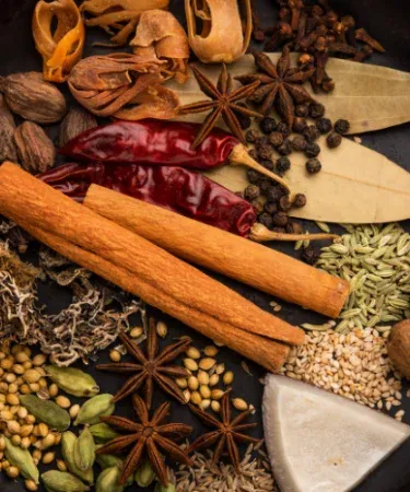 Premium Garam Masala pack, 100% pure and natural mixed desi spices for rich aroma, available in multiple weights.