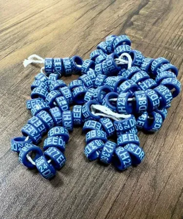 Vibrant green aluminum parrot leg rings 8mm 10mm bird identification bands pet accessories