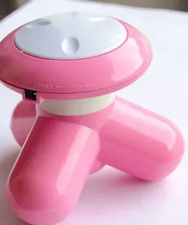 Mini Handheld Electric Body Massager for targeted pain relief on neck, back, shoulder, foot, and legs. Portable electric massager for muscle recovery.