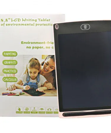 8.5-inch Rose Gold LCD Writing Tablet with stylus, digital drawing board for kids and office, eye-protection e-writer