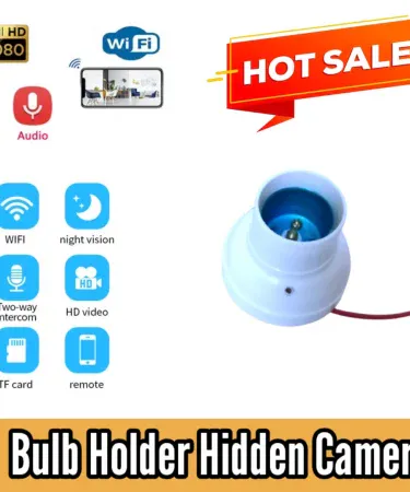 Magnetic WiFi Mini CCTV Camera HD 1080P with Bulb Holder and Magnet Mount for Wireless Home Security Surveillance 2025