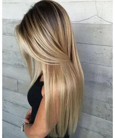 5Clips Long Straight Synthetic Clip‑On Hair Extensions – Blonde – high‑quality synthetic hair extensions for women, imagecaption=5Clips synthetic blonde clip‑on hair extensions – perfect for instant volume and length,