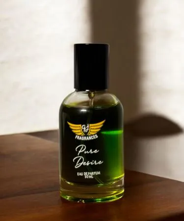 Pure Desire QJ Perfume bottle with floral and woody accents, representing its captivating fragrance.
