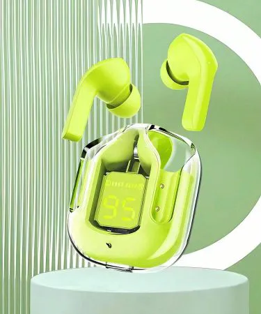 Air31 Green Wireless Earbuds with Transparency Mode and Adaptive EQ**