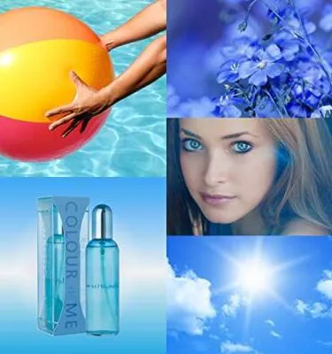 Colour Me Sky Blue 100ml EDP Light Fresh Aquatic Perfume for Men and Women, Unisex Summer Scent, Clean Aqua Breeze Fragrance Bottle Pakistan