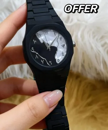 Aura Watch with Unique Arabic Dial and Premium Matte Finish**
