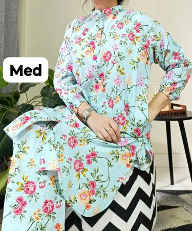 Stitched 2pc Khaddar ready to wear winter suit for women, showing a medium size Khaddar dress with elegant design, available at Khareedo/Kharedo Pakistan.
