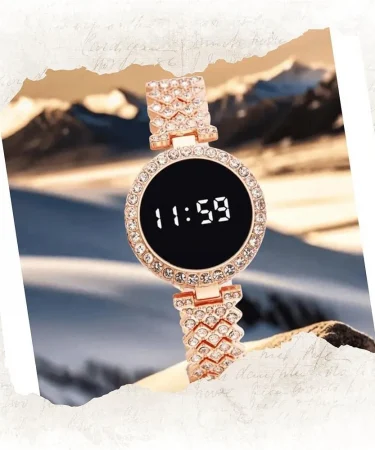 sleek-womens-round-face-chain-strap-touch-digital-watch-multicolor-stainless-steel-bracelet-watch-khareedo-pakistan**