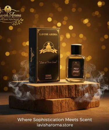 Polo Sport Luxury Perfume 50ml for men with a fresh, athletic scent profile, alcohol-free and long-lasting, available on Khareedo and Kharedo.