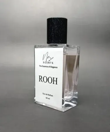 ROOH by NR Scents perfume bottle, elegant fragrance for women, memory-making scent from NR Scents Pakistan, luxury perfume with Check on Delivery via Khareedo.