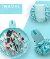 Multipurpose Storage Travel Makeup Bag Pouch – Lazy Drawstring Cosmetic Bag – Portable Multifunction Organizer