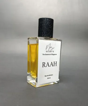 RAAH by NR Scents The Voice of Silent Power elegant perfume bottle packaging on Khareedo Kharedo online store with check on delivery service