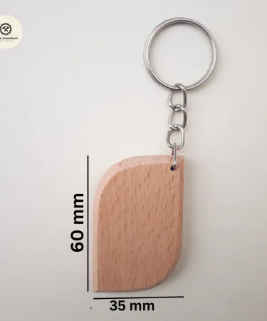 Unfinished Wooden Keychain Blanks Eye Shape for Laser Engraving and DIY Crafts**