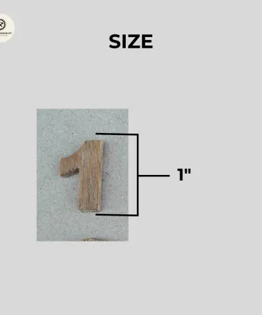 Handcrafted African Teak wooden wall clock numbers for DIY projects**