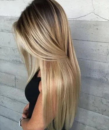 5Clips Long Straight Synthetic Clip‑On Hair Extensions – Blonde – high‑quality synthetic hair extensions for women, imagecaption=5Clips synthetic blonde clip‑on hair extensions – perfect for instant volume and length,