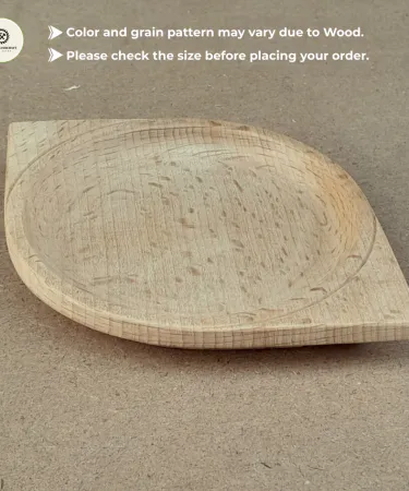 Premium Beechwood Eye Shape Wooden Tea Coaster Handcrafted Aesthetic 10cm**