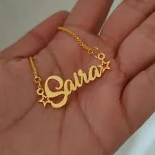 Customised Artificial Name Locket – gold plated personalized jewellery by Khareedo Kharedo, imagecaption=Personalised gold‑plated Artificial Name Locket available for custom engraving – shop now on Khareedo|Kharedo.