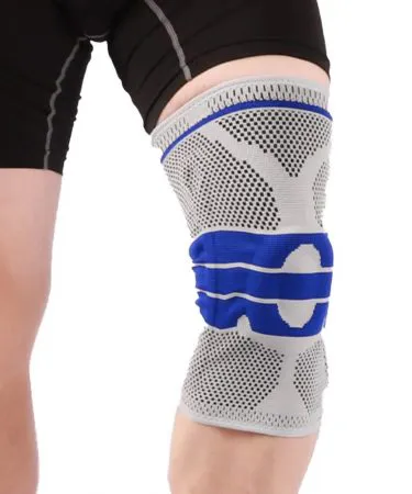 Professional knee brace with patella gel pad and side stabilizers**