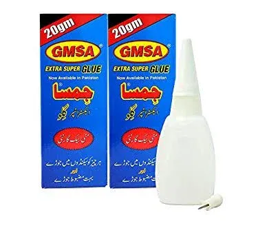 GMSA Extra Super Glue Elfy type strong bond for wood, glass, and metal repairs – Buy securely from Khareedo/Kharedo Pakistan with Check on Delivery.
