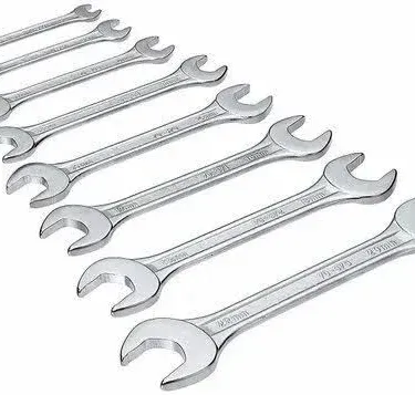 Premium Chrome Vanadium Steel Double Open End Jaw Spanner Set for Mechanics and DIY