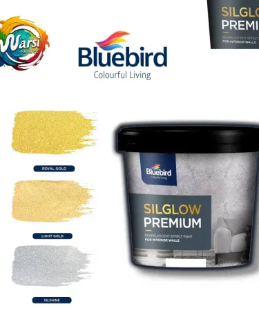 Blue Bird Silglow Pearl Paste Paint Royal Gold Light Gold Silshine Multi-Surface Art Craft Paint for Wood Metal Plastic