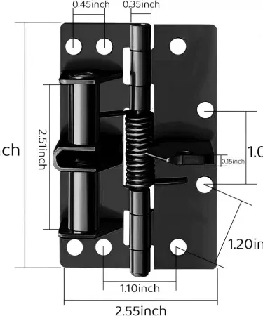 Khareedo Self Closing Automatic Door Closer Hinge, Heavy Duty Invisible Spring Hinge with 90-Degree Positioning and Anti-Rust Coating. Also shown: Heavy Duty Folding Shelf Hinges for space-saving solutions.