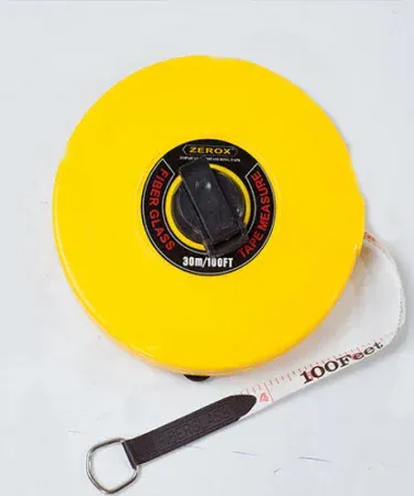 Best quality fibre measuring tape 50ft and 100ft with durable casing, ideal for accurate measurements in construction, surveying, and DIY projects, available for online purchase at Khareedo/Kharedo Pakistan with check on delivery.