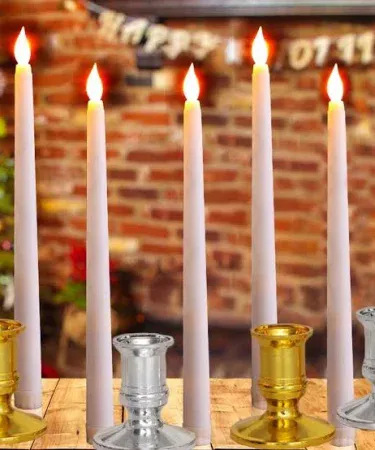 1/2/4/6PCS creative artificial LED long pole flameless electronic candle light set, battery powered, glowing warmly for birthday parties and festive decoration in Pakistan