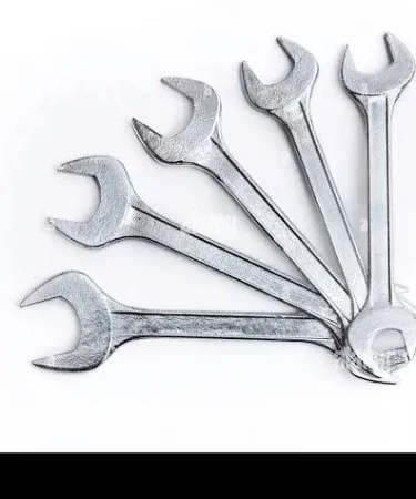 Premium Chrome Vanadium Steel Double Open End Jaw Spanner Set for Mechanics and DIY