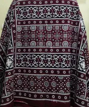 Premium Sindhi Ajrak cotton shawl for men, women and girls with handcrafted block‑print patterns , imagecaption=Elegant handcrafted Sindhi Ajrak and cotton shawl – perfect for cultural occasions ,
