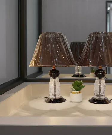 18‑inch black and gold metal and glass table lamp for bedroom and study – Khareedo | Kharedo, imagecaption=Elegant 18‑inch Black & Gold Table Lamp – Perfect for Bedroom, Study & Home Décor.