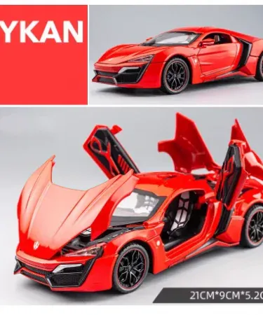 1:24 Lykan HyperSport Fast & Furious 7 diecast model car with opening doors, detailed interior and metal finish