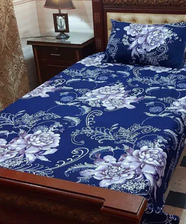 King size double bedsheet with 2 pillow covers – premium cotton bed linen, soft texture, elegant design – Khareedo Kharedo COD delivery