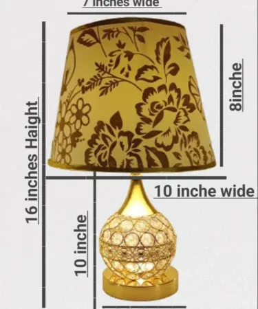 Crystal Table Lamp – elegant 1 pcs crystal‑accented table lamp for bedroom, living room and study, showcasing sparkling crystal details and sleek base.