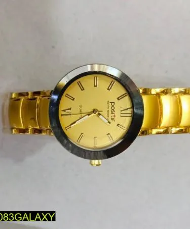 Elegant Stainless Steel Analogue Watch for Women with Fashionable Chain Strap**