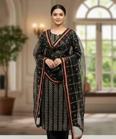 Stylemart organza shirt, dupatta and kaftan trousers 3‑piece set – elegant Pakistani ethnic wear , imagecaption=Elegant Stylemart 3‑piece organza ensemble perfect for weddings and festive occasions ,