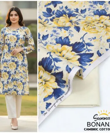 Style Mart 2‑piece cambric cotton printed shirt and plain trouser set – premium men’s casual wear