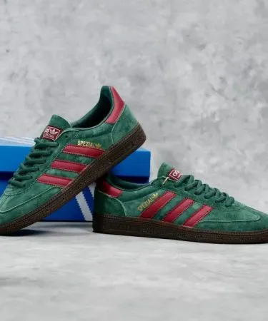 Adidas Handball Spezial premium suede sneakers with cushioned sole and rubber outsole – Khareedo Kharedo