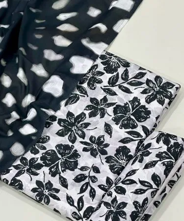 Stylemart women unstich suit – Binsaeed lawn printed shirt, dupatta and trouser set