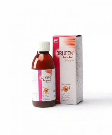 BRUFEN (IBUPROFEN) SYRUP 120ml bottle – fever and pain relief medicine for adults and children in Pakistan
